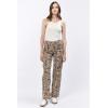 imageDEAR JOHN Taylor Straight Leg Jean Womens High Rise Clean Hem DenimLeopard Safari