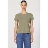 imageDEAR JOHN Unity Crew Neck Womens Short Sleeve Relaxed Fit Womens TopVetiver