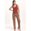 imageDEAR JOHN Womens Neomi Decollete Neck TankIntense Rust Rib
