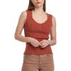 imageDEAR JOHN Womens Neomi Decollete Neck TankIntense Rust Rib