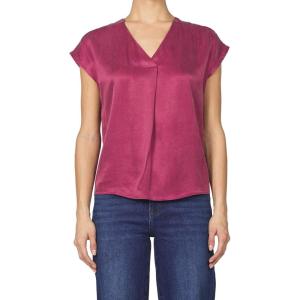 imageDEAR JOHN Kristen VNeck Top Short Sleeve Womens Blouse ShirtDahila Mauve