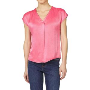 imageDEAR JOHN Kristen VNeck Top Short Sleeve Womens Blouse ShirtPink Lemonade