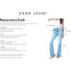 imageDEAR JOHN Taylor Straight Leg Jeans Womens High Rise Clean Hem DenimBiscuit