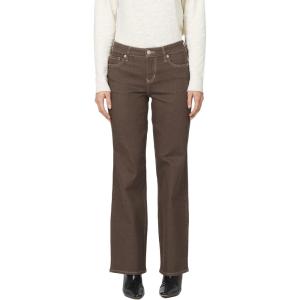 imageDEAR JOHN Taylor Straight Leg Jeans Womens High Rise Clean Hem DenimDark Khaki