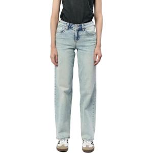 imageDEAR JOHN Taylor Straight Leg Jeans Womens High Rise Clean Hem DenimWaves