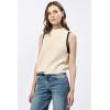 imageDEAR JOHN Birna High Neck Sleeveless Womens TopCream