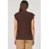 imageDEAR JOHN Briana Top Womens Sleeveless Wide Neck Relaxed Fit Lightweight Sweater Tank Versatile KnitwearCappuccino