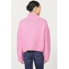 imageDEAR JOHN Evangeline Sweater Womens Cowl Neck Long Sleeve Knit Pullover TopPink Lemonade