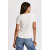 imageDEAR JOHN Womens Elandra Crew Neck TopIvory Rib