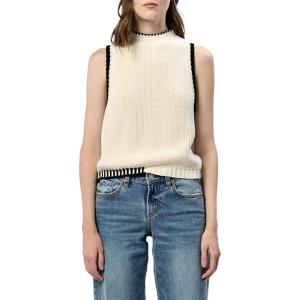 imageDEAR JOHN Birna High Neck Sleeveless Womens TopCream