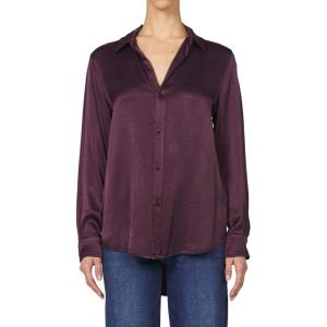 imageDEAR JOHN Galina Shirt Womens Long Sleeve ButtonUp Embroidered Blouse Relaxed Fit Versatile Layering TopFig