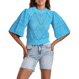 imageDEAR JOHN Womens Bailey Wing Sleeve SweaterAdriatic Sea