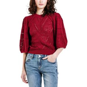 imageDEAR JOHN Womens Bailey Wing Sleeve SweaterRio Red