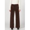 imageDEAR JOHN Audrey Wide Leg Pants Womens High Rise Full Length Corduroy Comfort Stretch Clean Hem Tailored Flattering FitCappuccino
