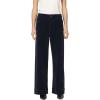 imageDEAR JOHN Audrey Wide Leg Pants Womens High Rise Full Length Corduroy Comfort Stretch Clean Hem Tailored Flattering FitBlack Iris