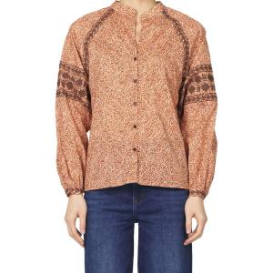 imageDEAR JOHN Milano Novelty Shirt Long Sleeve Button Up Embroidered Cotton Standard FitWheatfield