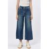 imageDEAR JOHN Audrey Wide Leg Jeans Womens High Rise Cropped Color Denim Comfort Stretch Clean Hem Utility Inspired Tailored FitMeeru