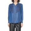 imageDEAR JOHN Galina Shirt Womens Long Sleeve ButtonUp Embroidered Blouse Relaxed Fit Versatile Layering TopFemma