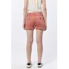 imageDEAR JOHN Hampton Casual Shorts Womens Low Rise Cuffed Hem Stretch Twill Shorts Tailored Trouser FitTerracotta