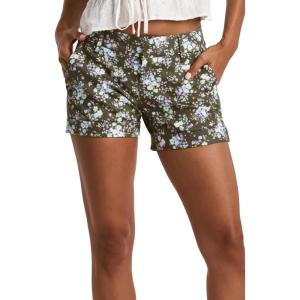 imageDEAR JOHN Hampton Casual Shorts Womens Low Rise Cuffed Hem Stretch Twill Shorts Tailored Trouser FitMusk Mellow