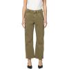 imageDEAR JOHN Lasso Barrel Fit Jeans Womens High Rise Cropped Baggy Comfort Stretch Clean Hem Cargo Pocket DenimOlive Branch