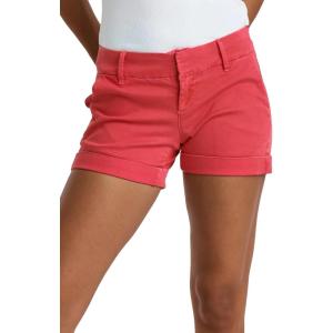 imageDEAR JOHN Hampton Casual Shorts Womens Low Rise Cuffed Hem Stretch Twill Shorts Tailored Trouser FitViva Magenta