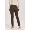 imageDEAR JOHN Blaire Straight Leg Jean Womens Mid Rise Slim Fit DenimMocha Brown