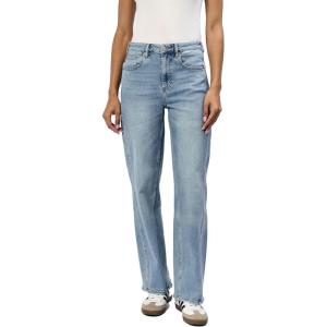 imageDEAR JOHN Tommy Straight Leg Jean Womens High Rise Clean Hem DenimArtic Denim