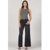 imageDEAR JOHN Micah Jean Womens Mid Rise Wide Leg Cut Off Hem DenimJet Set