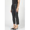 imageDEAR JOHN Anika Straight Leg Jean Mid High Rise Clean Hem Cropped Inseam Stretch DenimBlack