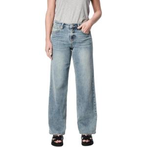 imageDEAR JOHN Taylor Straight Leg Jeans Womens High Rise Clean Hem DenimWoodland
