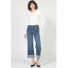 imageDEAR JOHN Holly Straight Leg Womens Jeans High Rise Full Inseam Comfort Streatch DenimHyde