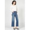 imageDEAR JOHN Holly Straight Leg Womens Jeans High Rise Full Inseam Comfort Streatch DenimMoon Glow