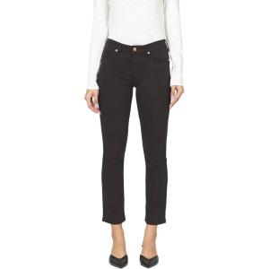 imageDEAR JOHN Blaire Straight Leg Jean Womens Mid Rise Slim Fit DenimChocolate Torte