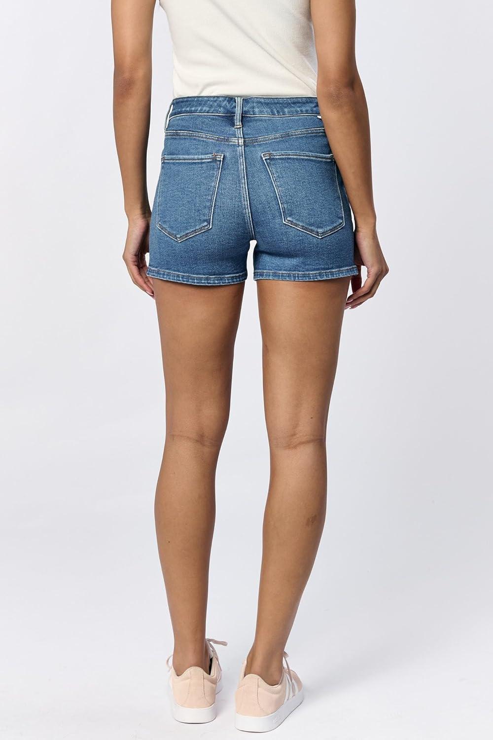 imageDEAR JOHN Gigi Womens Casual Shorts MidRise Summer Classic Comfort Fit Dressy Classy Lounge Wear ShortRainbow Row