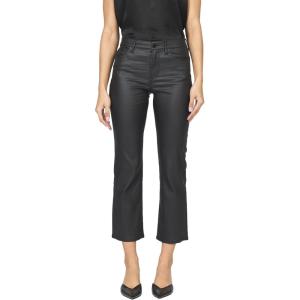 imageDEAR JOHN Anika Straight Leg Jean High Rise Clean Hem Cropped Inseam Stretch DenimBlack