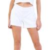 imageDEAR JOHN Hampton Shorts Womens Low Rise Trouser Leg Cuffed Hem Stretch Twill ShortOptic White