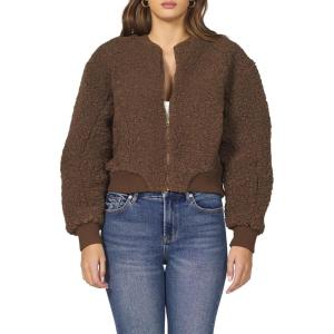 imageDEAR JOHN Felicia Bomber Jacket Long Sleeve Zip Front Relaxed FitToasted Walnut