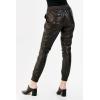 imageDEAR JOHN Womens Cropped Jogger PantsCoffee Vegan Leather