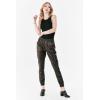 imageDEAR JOHN Womens Cropped Jogger PantsCoffee Vegan Leather