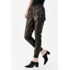 imageDEAR JOHN Womens Cropped Jogger PantsCoffee Vegan Leather