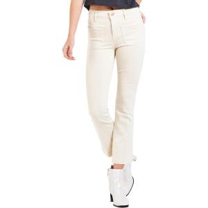 imageDEAR JOHN Jeanne Flared Leg Jeans MidRise Cropped Inseam MidWaisted Comfort Stretch Denim Vanilla