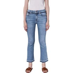 imageDEAR JOHN Jeanne Flared Leg Jeans MidRise Cropped Inseam MidWaisted Comfort Stretch DenimSavannah