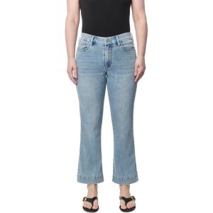 imageDEAR JOHN Jeanne Flared Leg Jeans MidRise Cropped Inseam MidWaisted Comfort Stretch DenimShelby