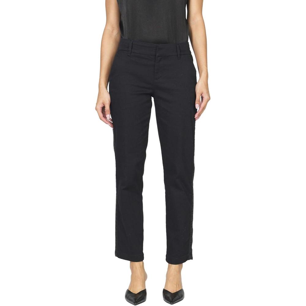 imageDEAR JOHN Hampton Mid Rise Trouser Cut Womens PantsBlack Tux