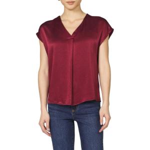 image:imageDEAR JOHN Kristen VNeck Top Short Sleeve Womens Blouse ShirtTibetan Red