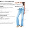 image:imageDEAR JOHN Fiona Wide Leg Womens Jeans High Rise Highwaisted Denim Classic Fit Full InseamRailroad Stripes