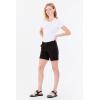 image:imageDEAR JOHN South Hampton Denim Shorts Womens Mid Rise Rolled Hem Classic Fit Jean ShortBlack