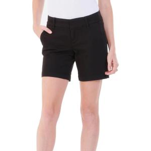 image:imageDEAR JOHN South Hampton Denim Shorts Womens Mid Rise Rolled Hem Classic Fit Jean ShortBlack