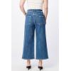 image:imageDEAR JOHN Audrey Wide Leg Jeans Women s High Rise Cropped Color Denim Comfort Stretch Clean HemEllis
